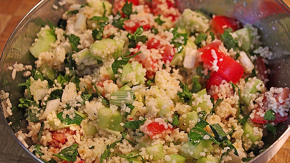 Couscous Salat Mit Gemuse Und Minze Von Happiness Chefkoch 