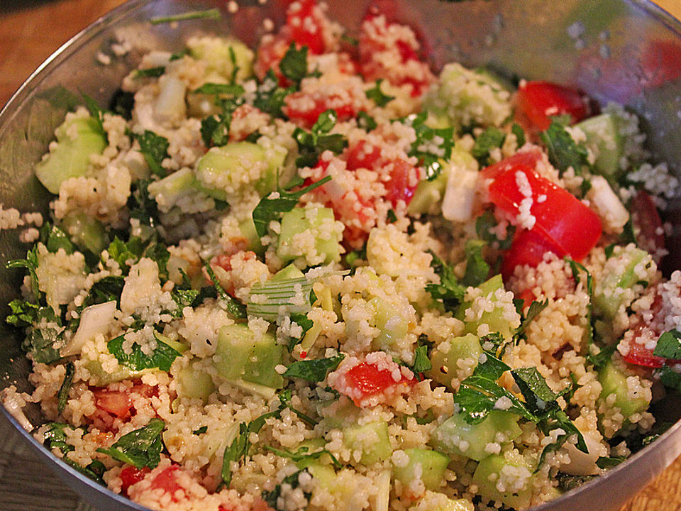 Couscous Salat Mit Gemuse Und Minze Von Happiness Chefkoch