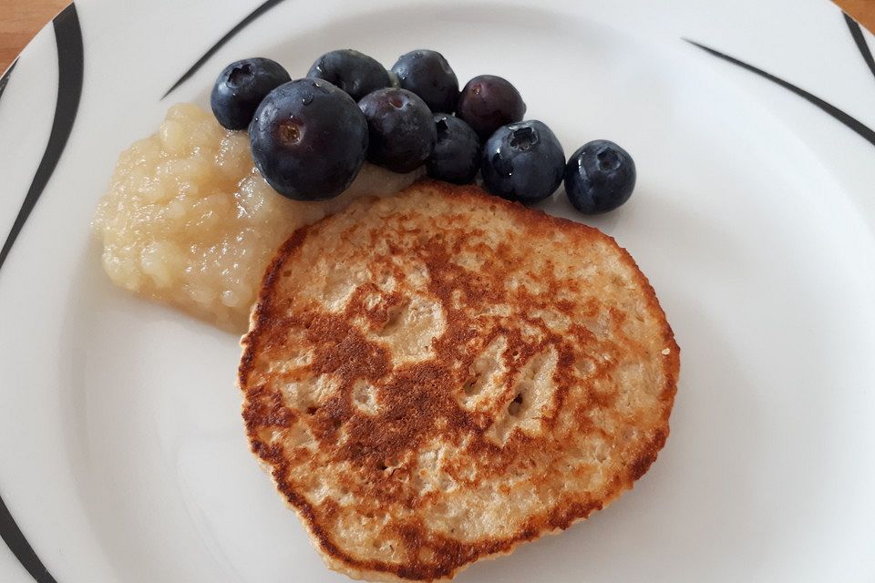 Gesunde Bananen-Haferflocken-Pfannkuchen