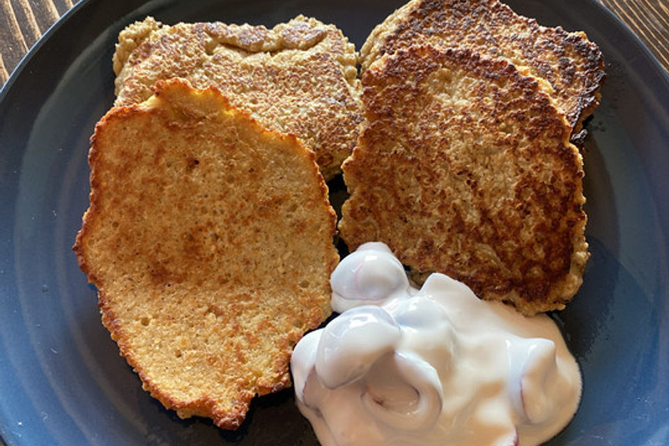 Gesunde Bananen-Haferflocken-Pfannkuchen