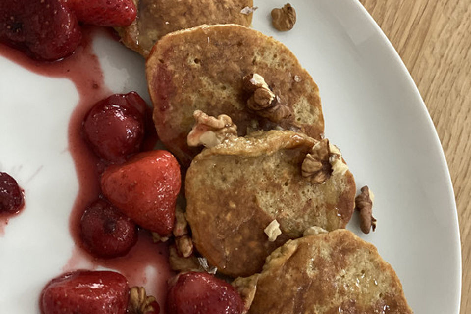 Gesunde Bananen-Haferflocken-Pfannkuchen