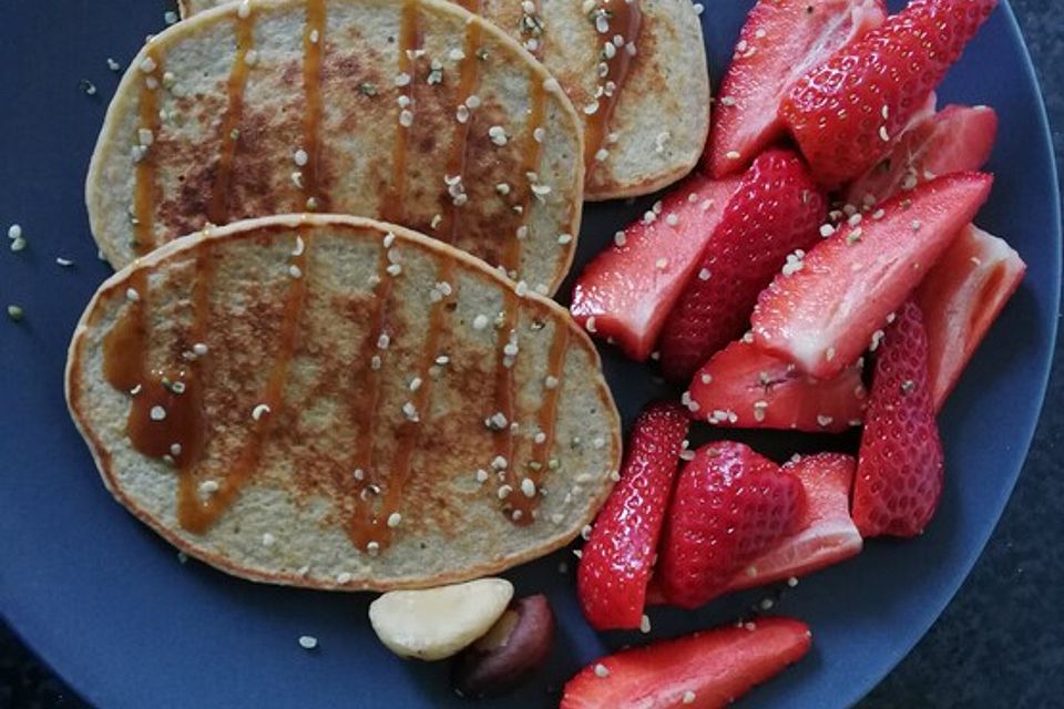 Gesunde Bananen-Haferflocken-Pfannkuchen