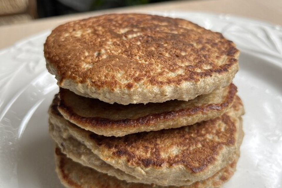 Gesunde Bananen-Haferflocken-Pfannkuchen