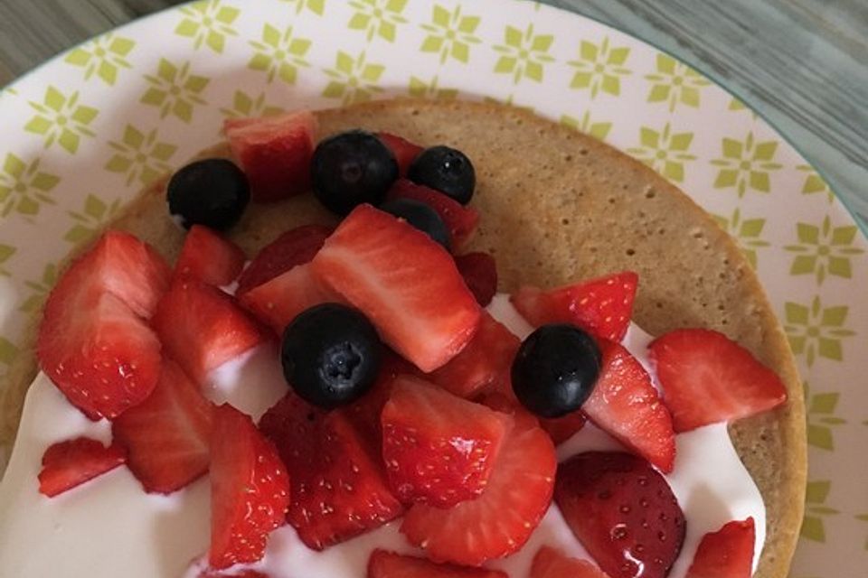 Gesunde Bananen-Haferflocken-Pfannkuchen