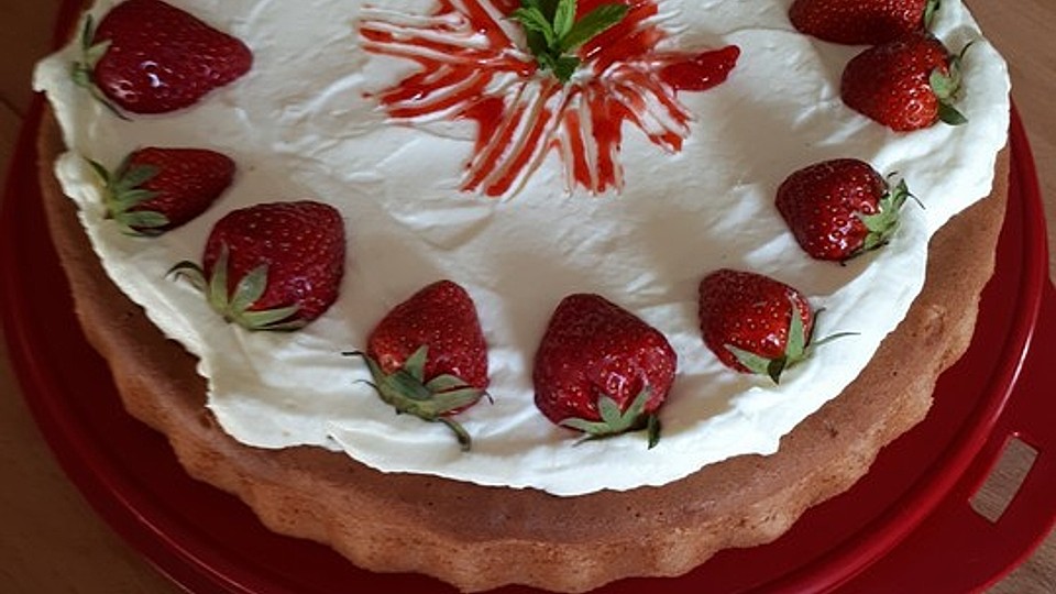 Erdbeerkuchen Mit Cream Cheese Frosting Von Flowerbomb Chefkoch