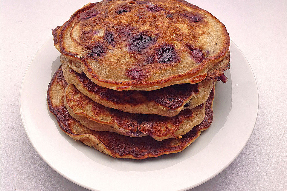 Dinkel-Blueberry-Pancakes