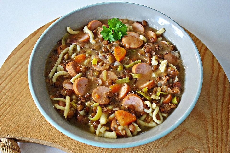 Linsen-Spätzle-Eintopf