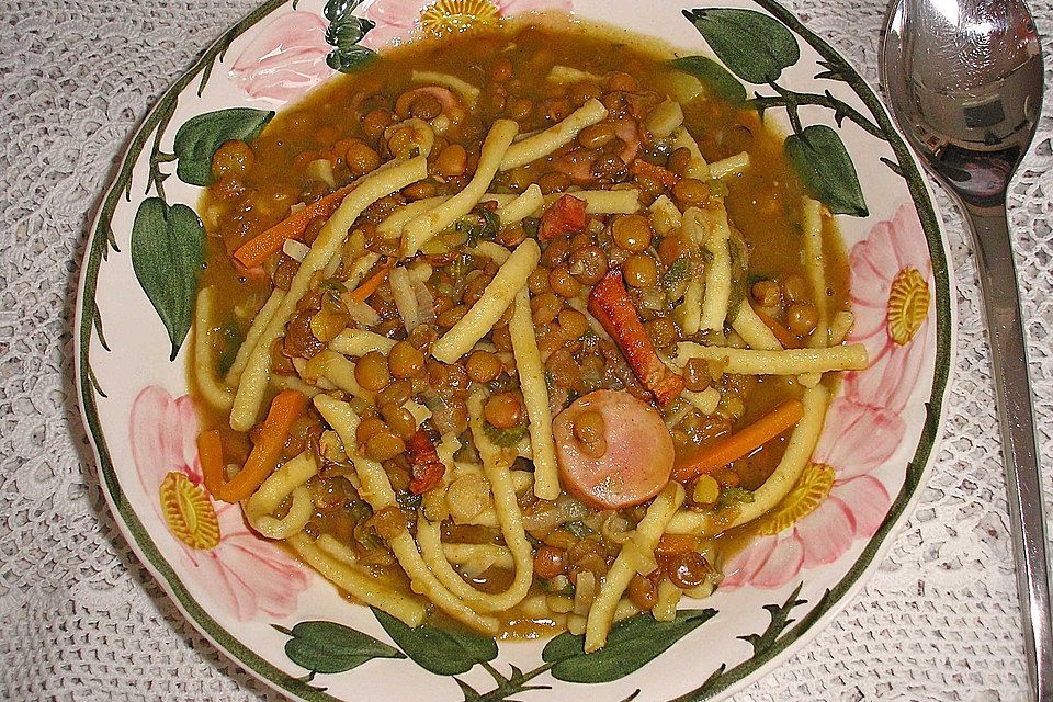 Linsen-Spätzle-Eintopf