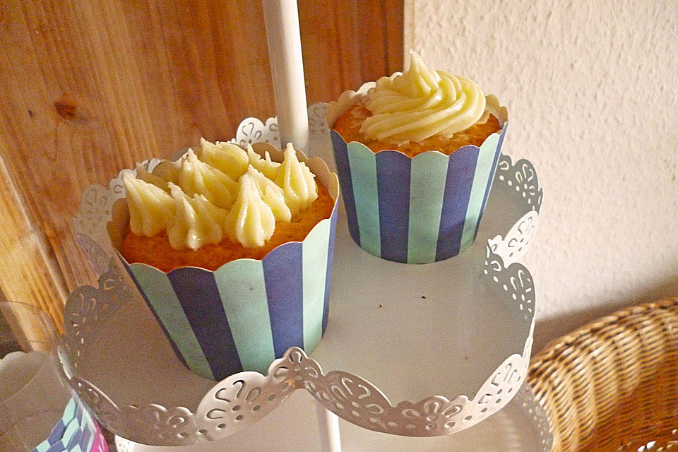 Grapefruit-Cupcakes mit Buttercreme