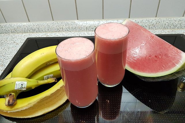 Wassermelone-Bananen-Joghurt Shake| Chefkoch