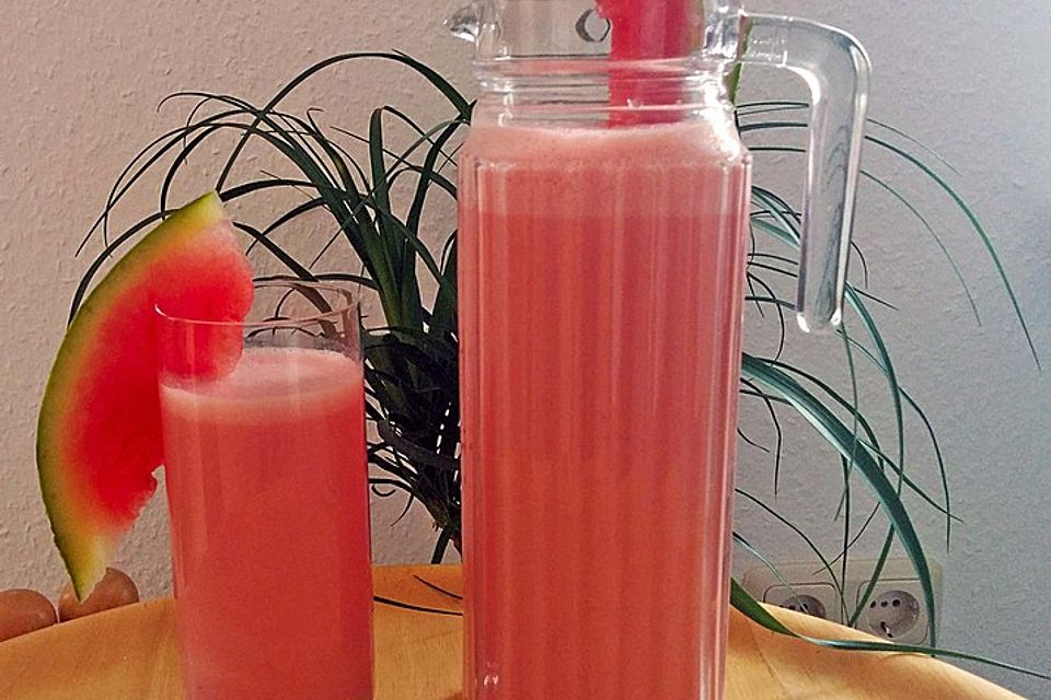 Wassermelone-Bananen-Joghurt Shake