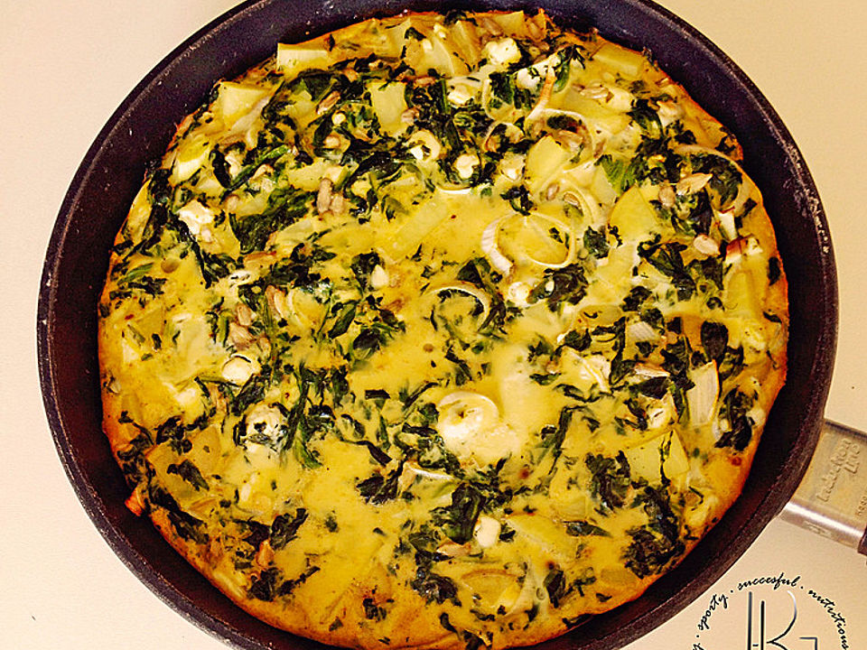 Spinat-Kartoffel-Omelette von Kimberley_Joanna| Chefkoch