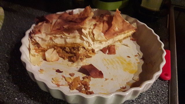 Yufkablätter mit Hackfleisch-Zucchini-Füllung von wiggerl976