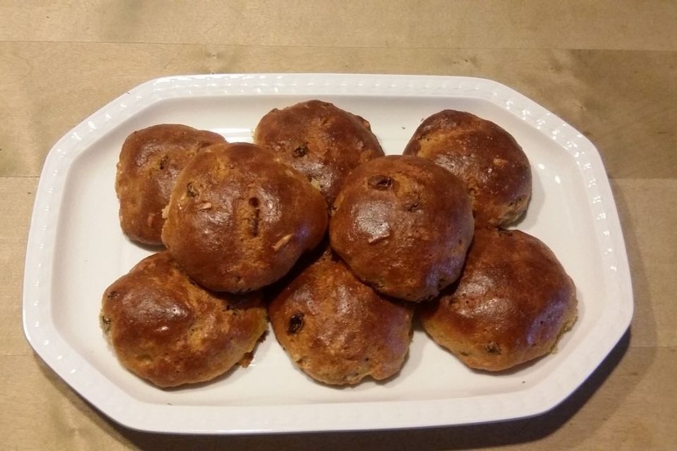 Quark-Rosinen-Brötchen