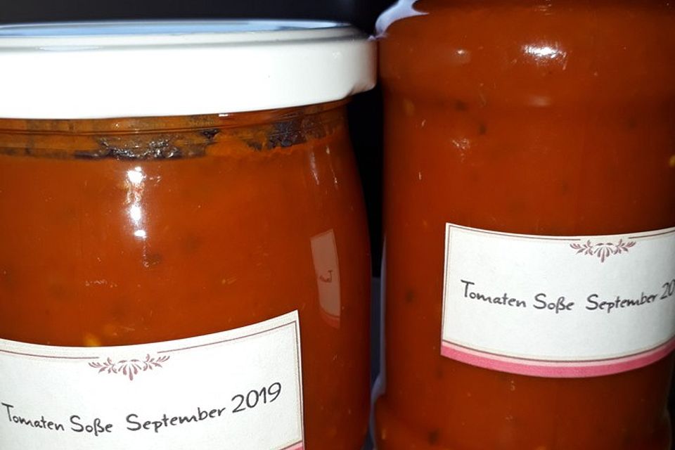 Tomatensauce aus ofengerösteten Tomaten