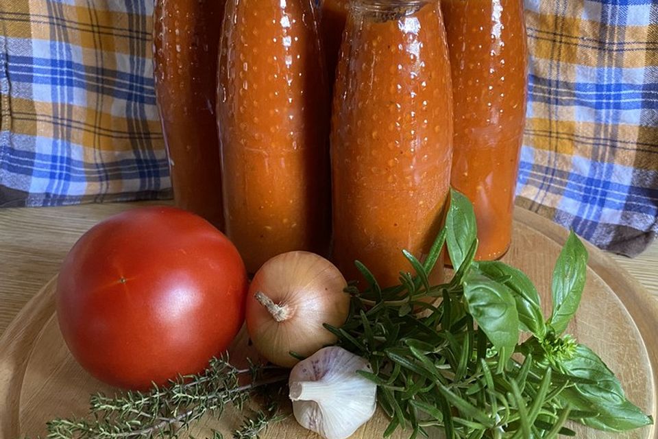 Tomatensauce aus ofengerösteten Tomaten