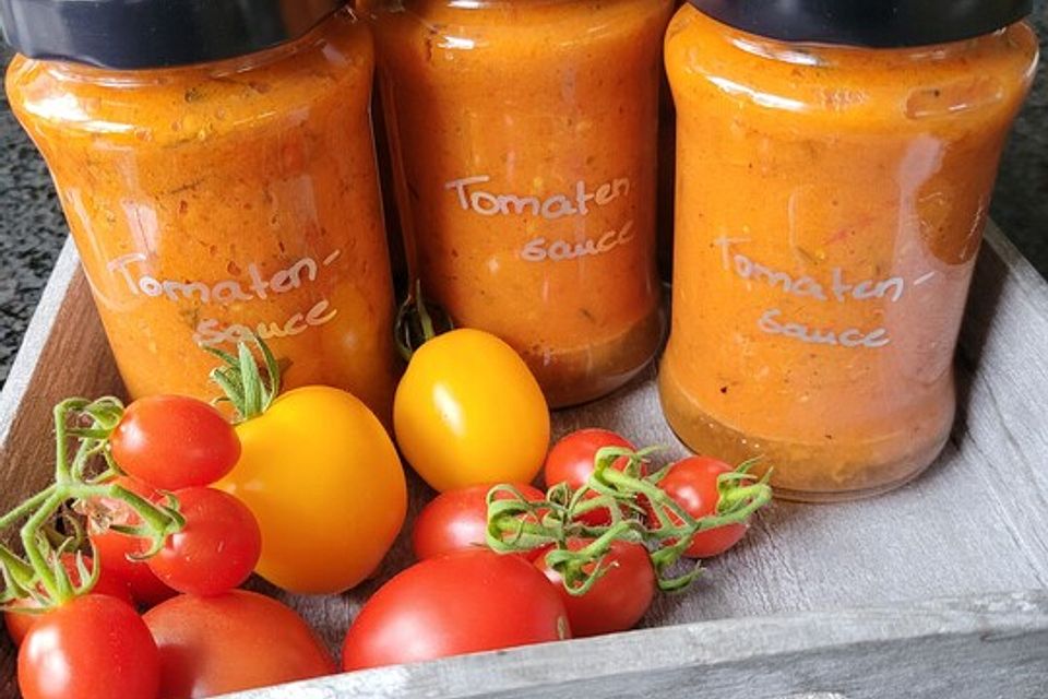 Tomatensauce aus ofengerösteten Tomaten