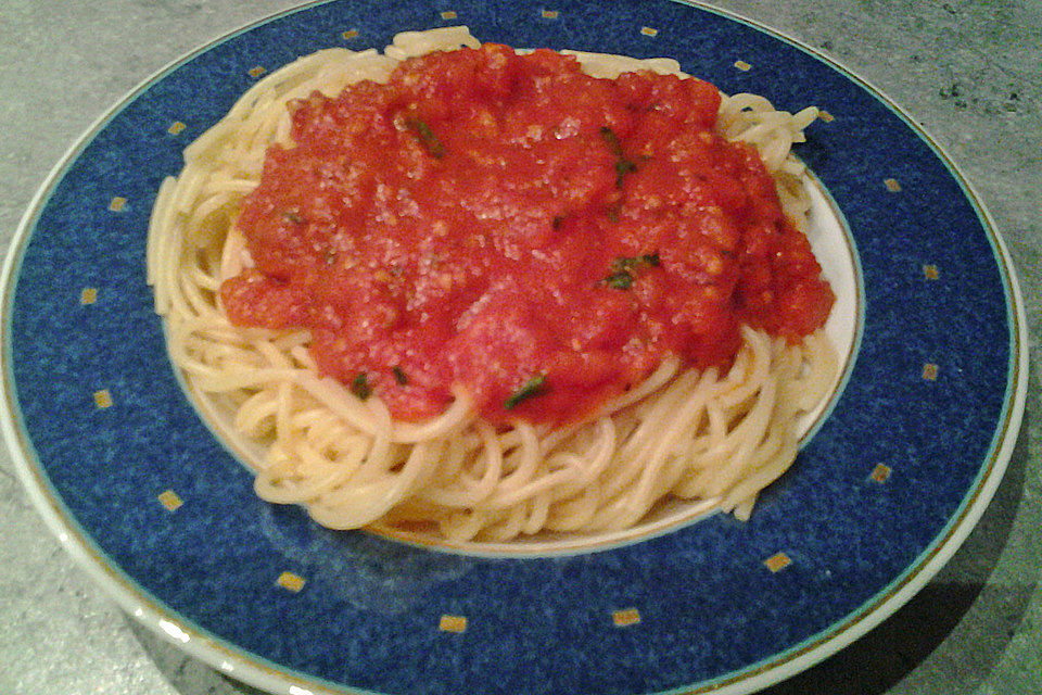 Tomatensauce aus ofengerösteten Tomaten