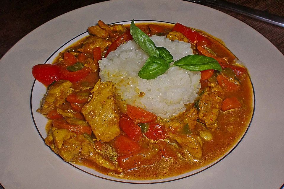 Hähnchencurry mit Banane