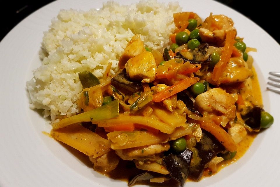 Low Carb Hähnchencurry