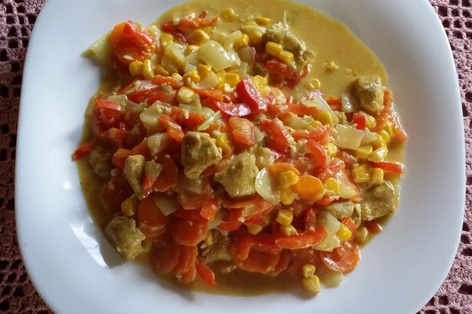 Low Carb Hähnchencurry