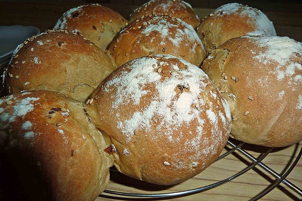 Zwiebelbrötchen als Party-Sonne