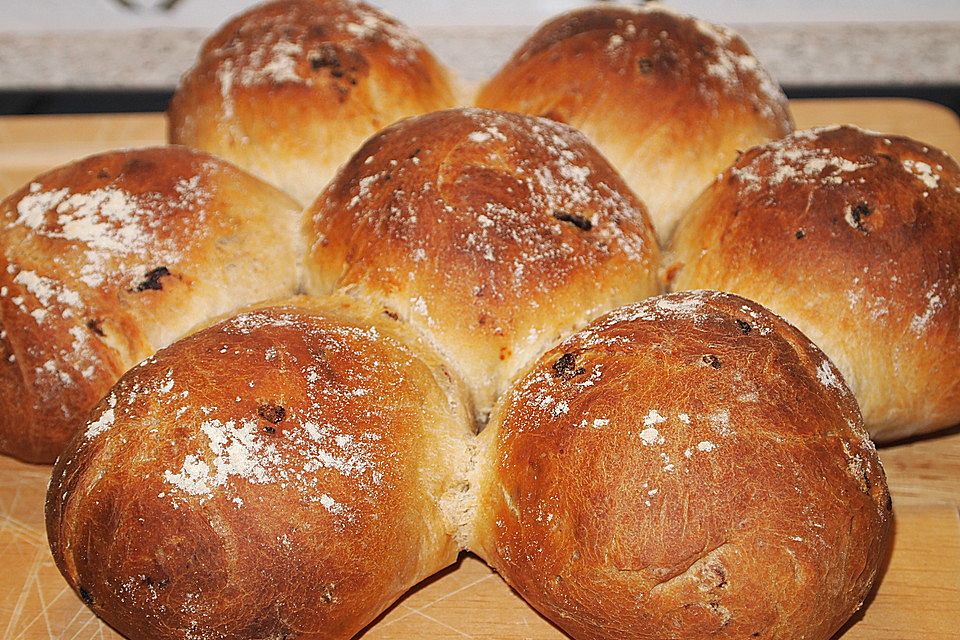 Zwiebelbrötchen als Party-Sonne