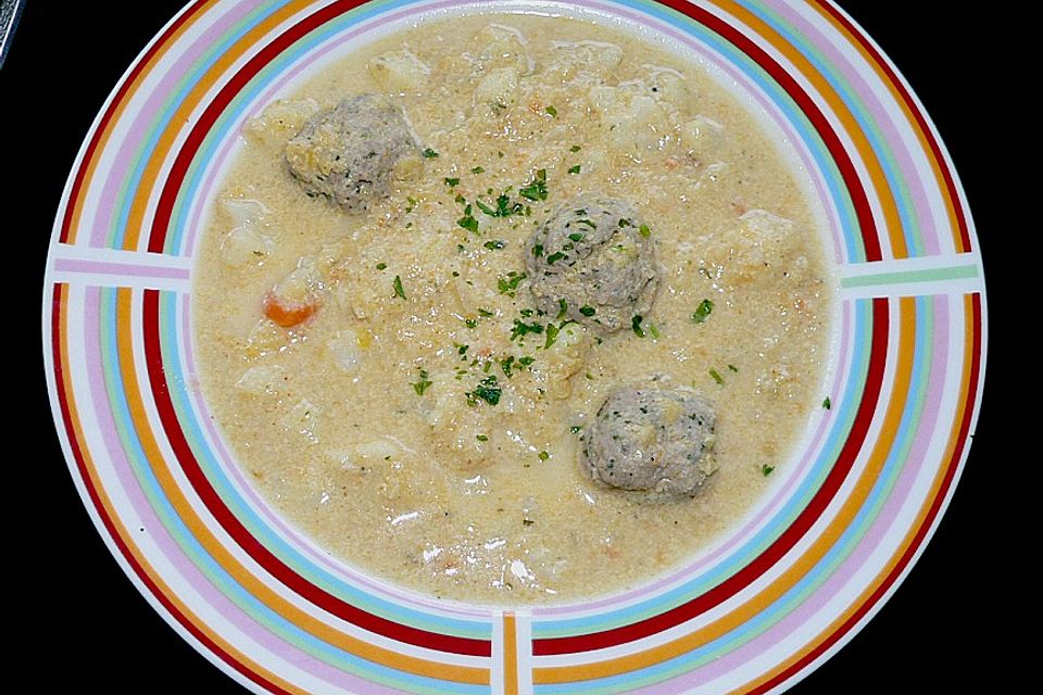 Blumenkohlsuppe mit roten Linsen Blumenkohlsuppe mit roten Linsen