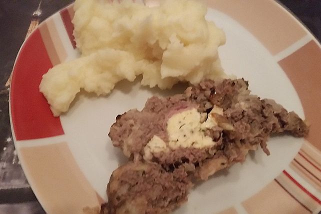 Hackbraten mit Rührei und Champignons von Mara08101985| Chefkoch