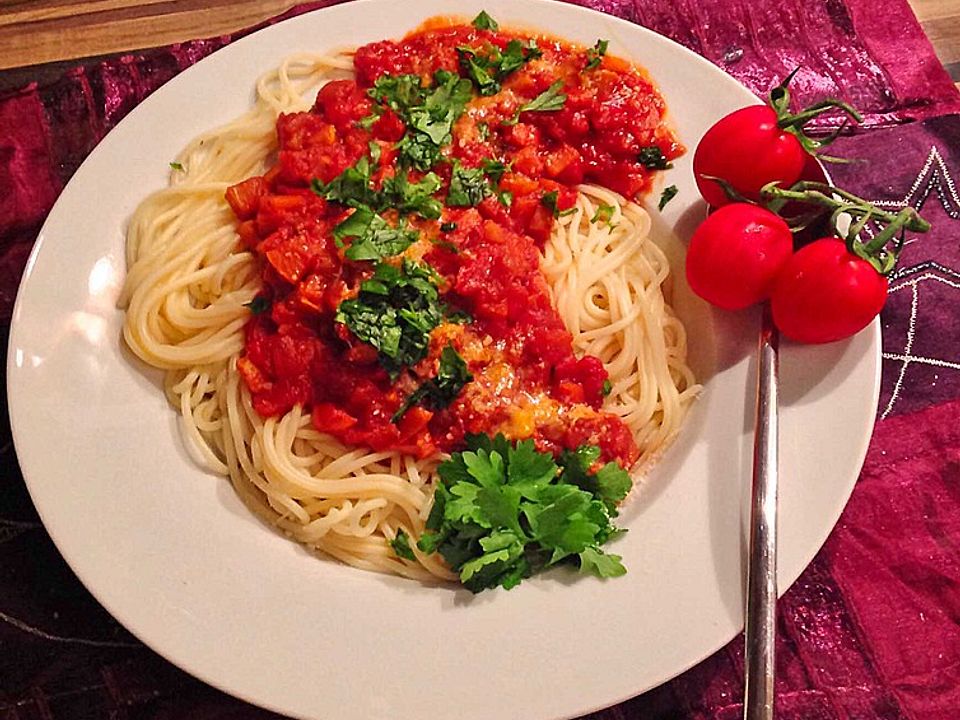 Spaghetti mit Gemüse-Bolognese| Chefkoch