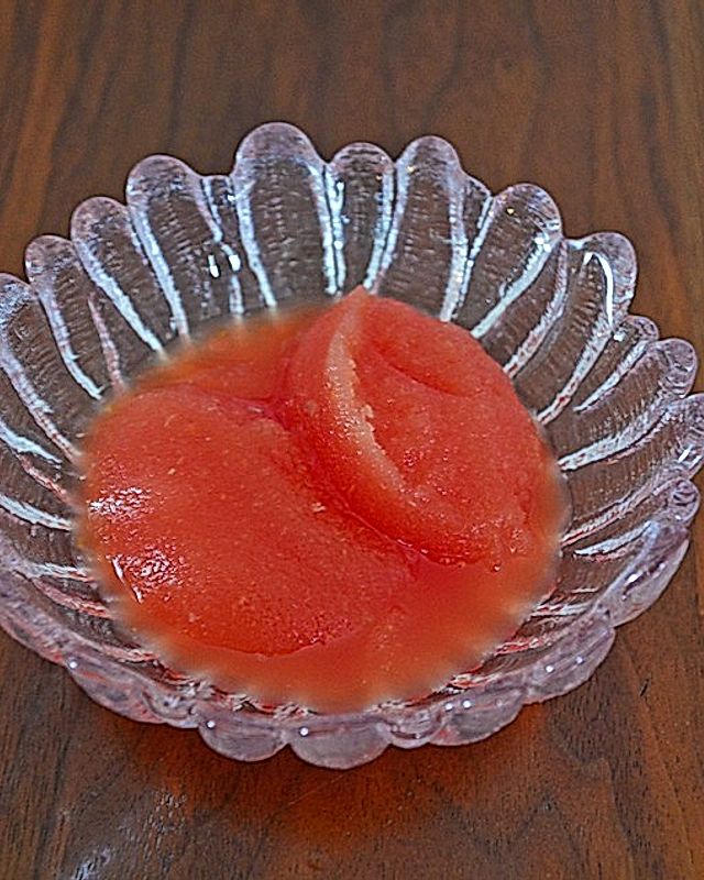 Wassermelone-Pfirsich-Eis