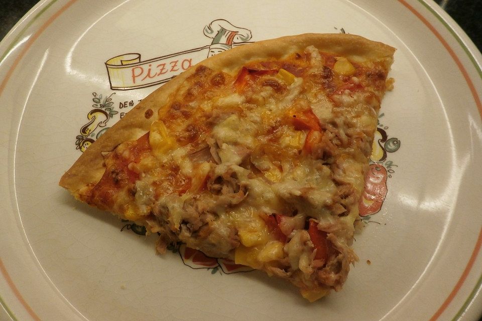 Thunfisch-Zwiebel-Pizza