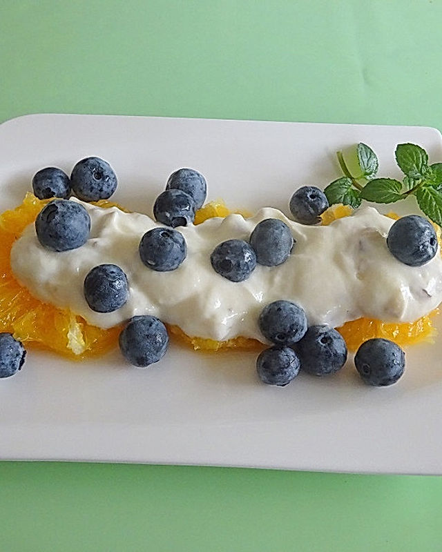 Smokeys Orangen-Blaubeer-Frühstück