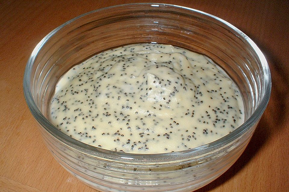 Mohn - Marzipan Pudding