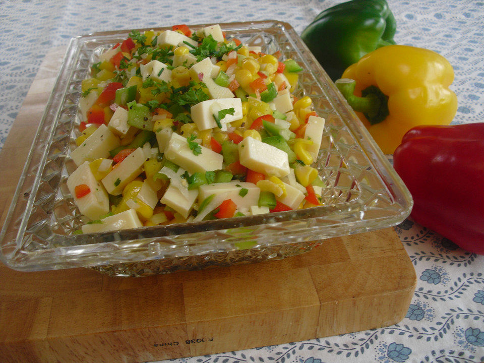 Paprika-Mais-Käse-Salat von sabrina9186 | Chefkoch