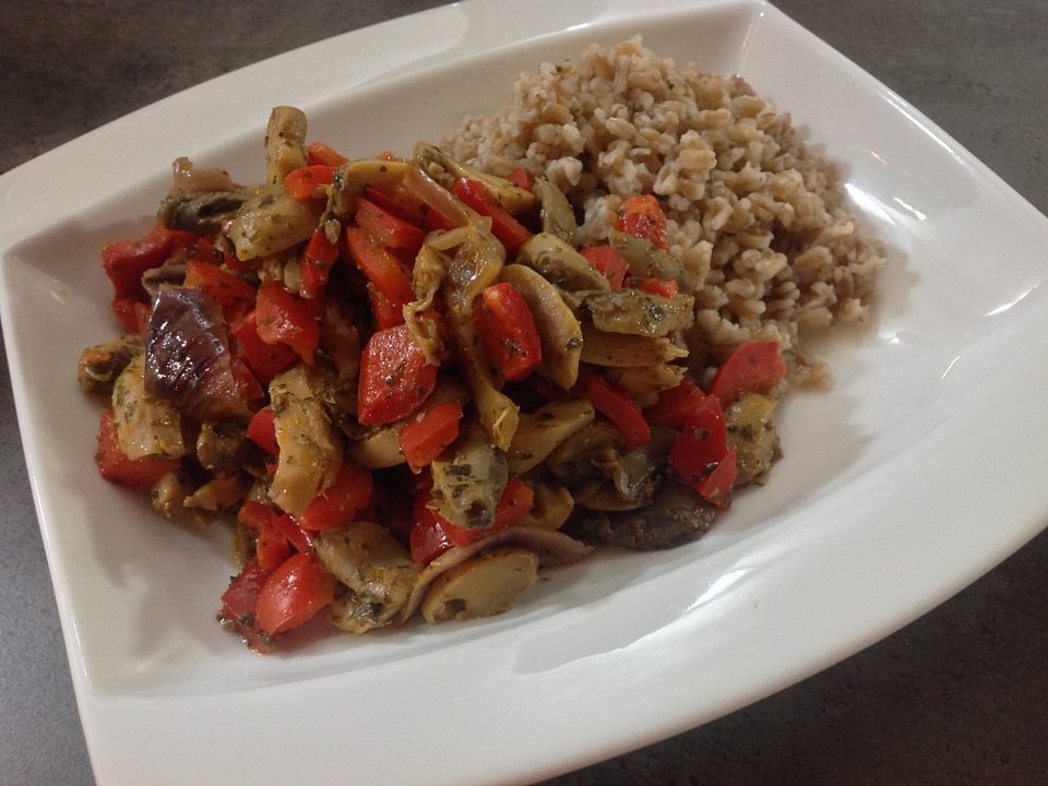 PilzPaprikaPfanne von Khemax Chefkoch