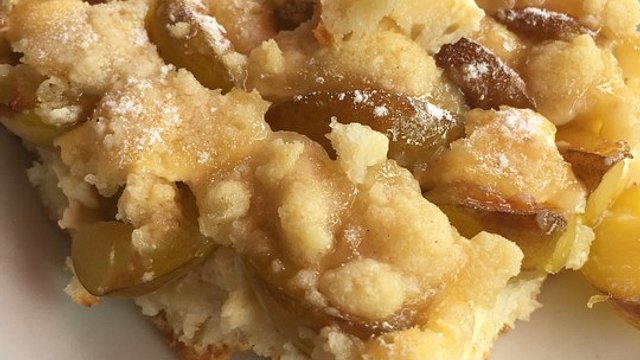 Mirabellenkuchen vom Blech mit Quark-Rahm-Guss und Zimtstreuseln von ...