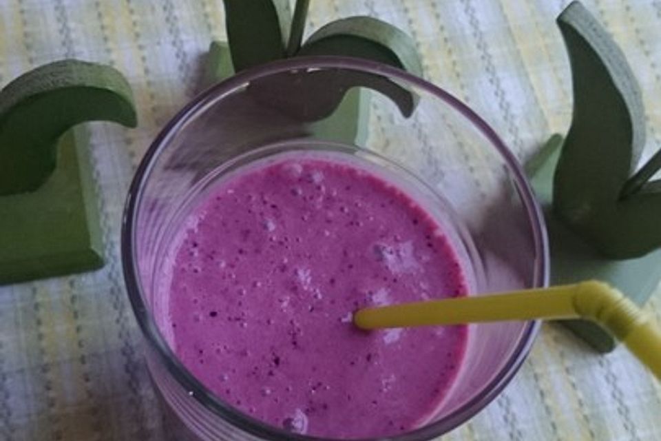 Aronia-Bananen-Milchshake