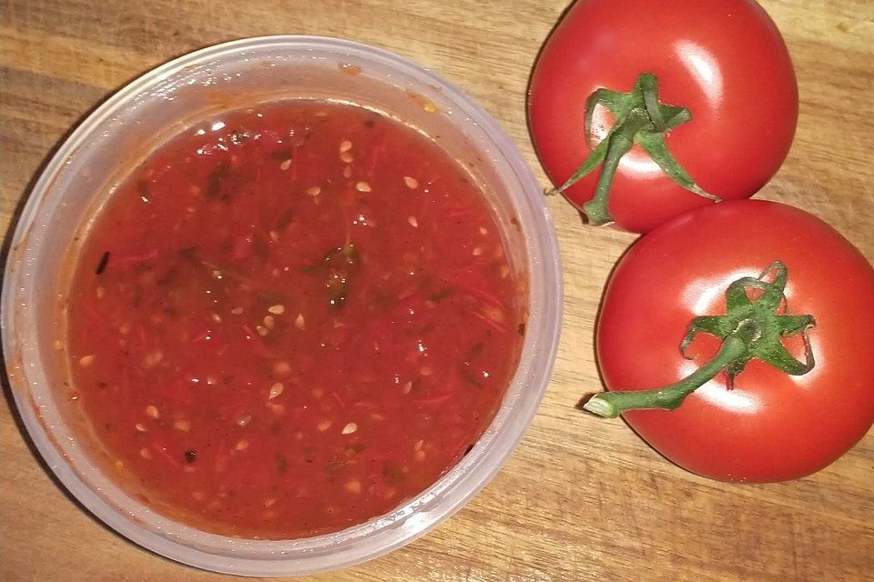 Tomatenmarmelade mit Ingwer