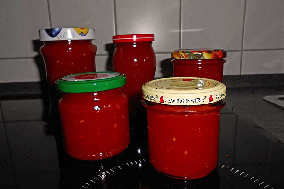 Tomatenmarmelade mit Ingwer