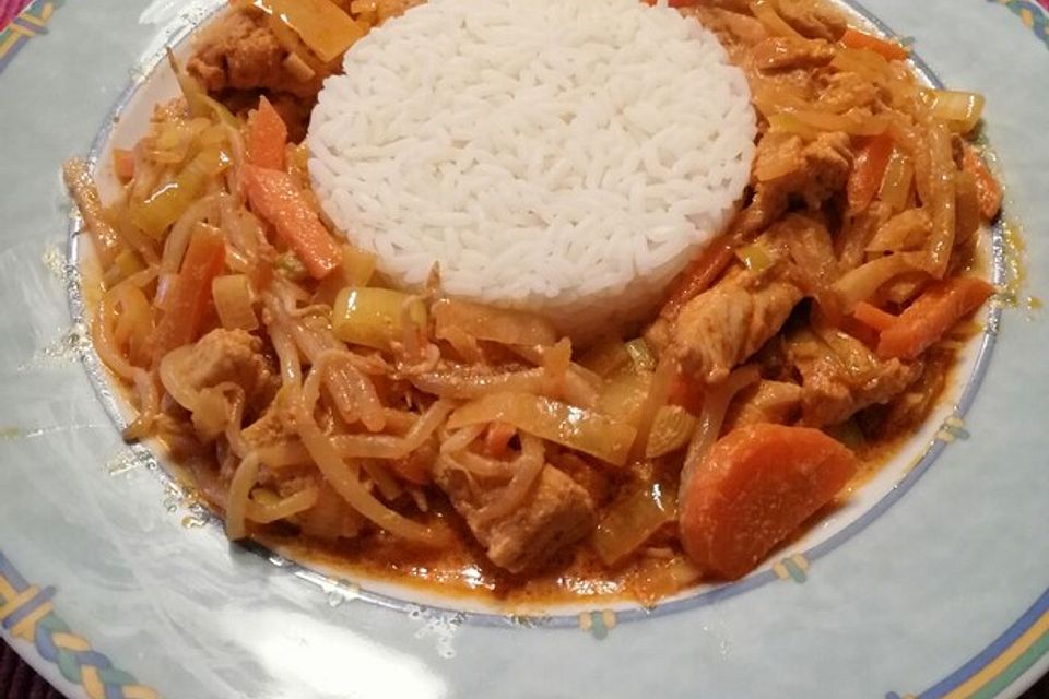 Schnelles Hähnchen-Thaicurry