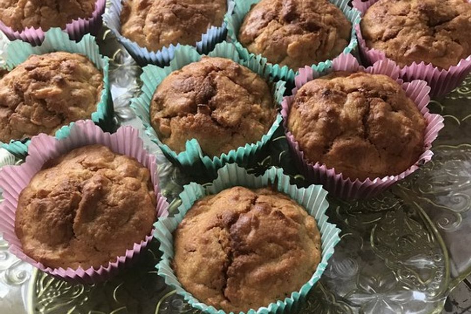 Apfel-Möhren-Kokos Muffins