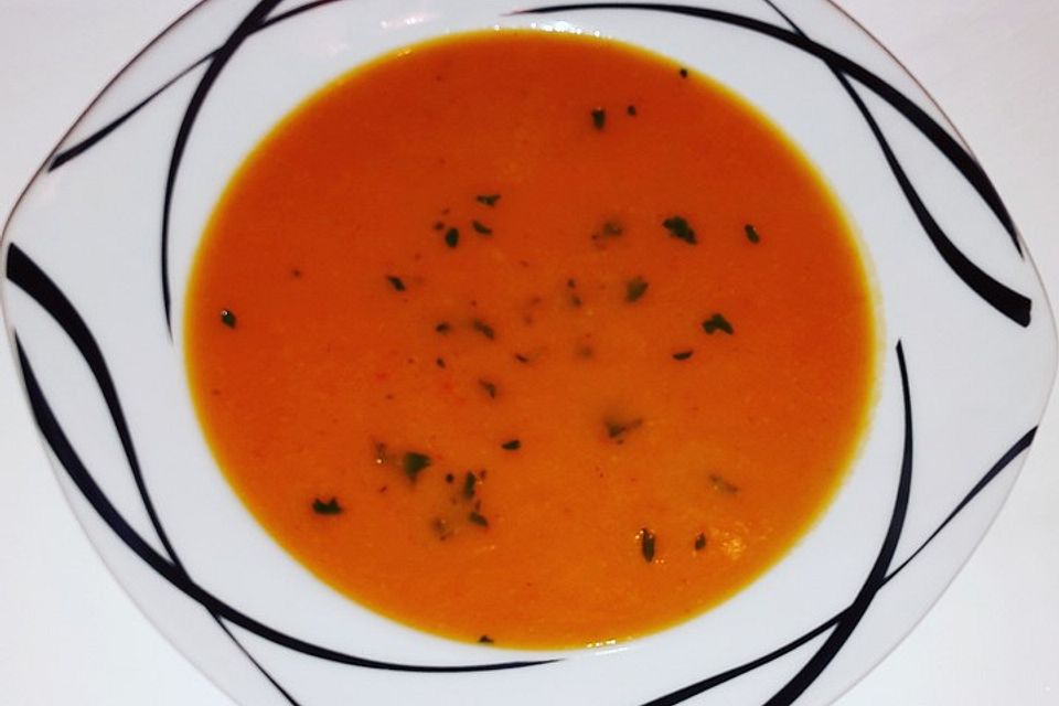 Kürbissuppe mit Ingwer und Kokosmilch