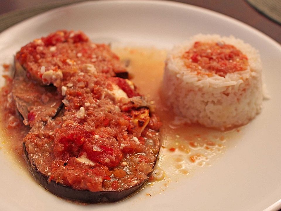 Auberginen-Tomaten-Käse-Gratin von FeelsLikeHome| Chefkoch