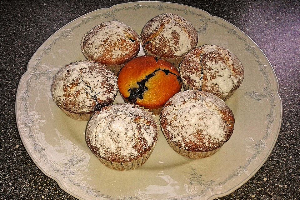 Blaubeer-Buttermich-Muffins