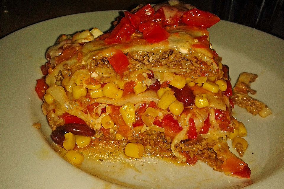 Tortilla-Torte nach mexikanischer Art