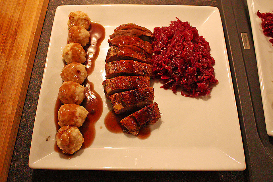 Gänsebrust in Glühwein