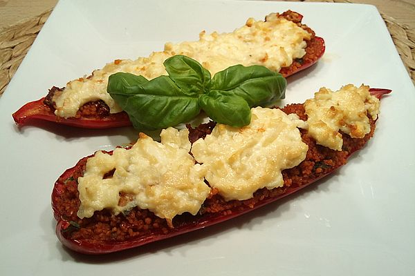 Gefüllte Spitzpaprika mit Tomaten-Couscous und Fetacreme von alexs5392 ...