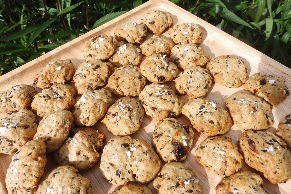 Cookies aux olives noires