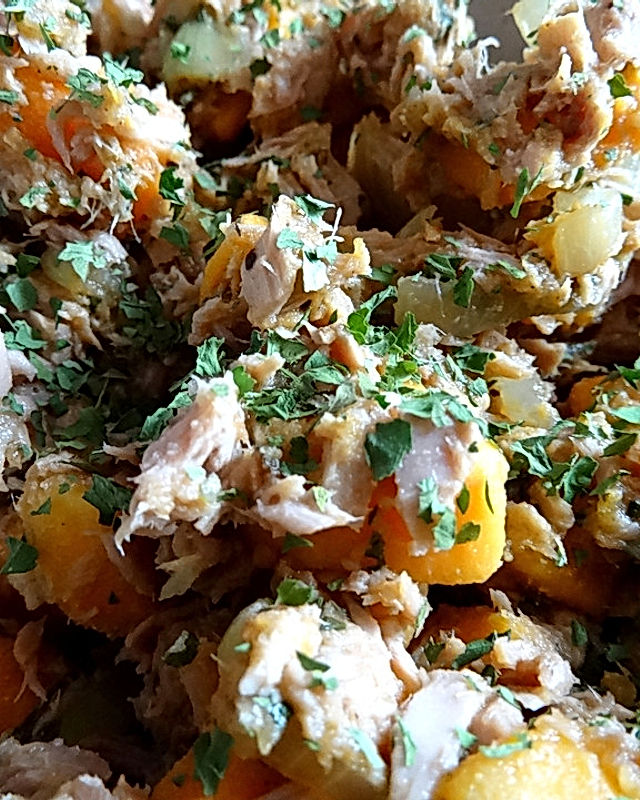 Thunfisch-Süßkartoffel Salat